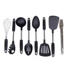 [BASICOS CHEF] UTENSILIOS DE COCINA CHEF 9 PZS DE NYLON CON CANASTILLA METÁLICA 128642.09 PED.22 24 3834 2003041