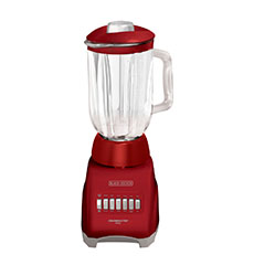 [BL1000RG] LICUADORA 10VEL 1.25LT VASO DE VIDRIO CRUSH MASTER PRO ROJA B&D
