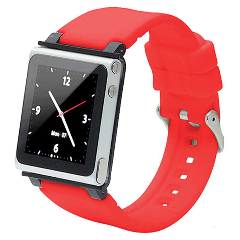 [CLRCHR22RED] FUNDA IWATCHZ PARA IPOD NANO 6G ROJA APPLE