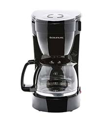 CAFETERA 6 TAZAS AUTOMATICA JARRA DE VIDRIO NEGRO TAURUS