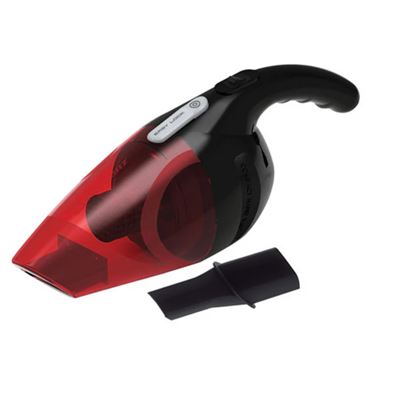 [HV-12 KG4] ASPIRADORA MANO 12V ACCESORIO ESQUINERO CON ADAPTADOR ROJO/NEGRO KOBLENZ