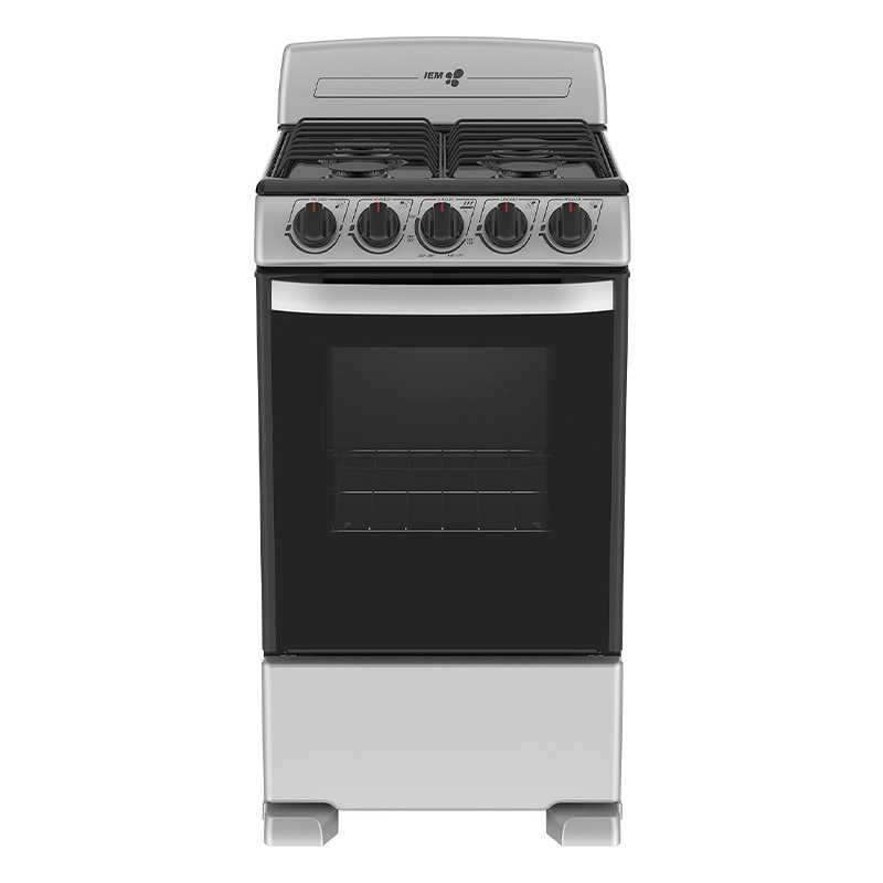 [EI5020BAPS1] ESTUFA 20P DE PISO ENC MANUAL 4 QUEMADORES PLATA MERCURY