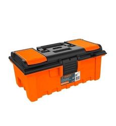 CAJA DE HERRAMIENTA 16P PLASTICA CON COMPARTIMENTOS NARANJA TRUPER