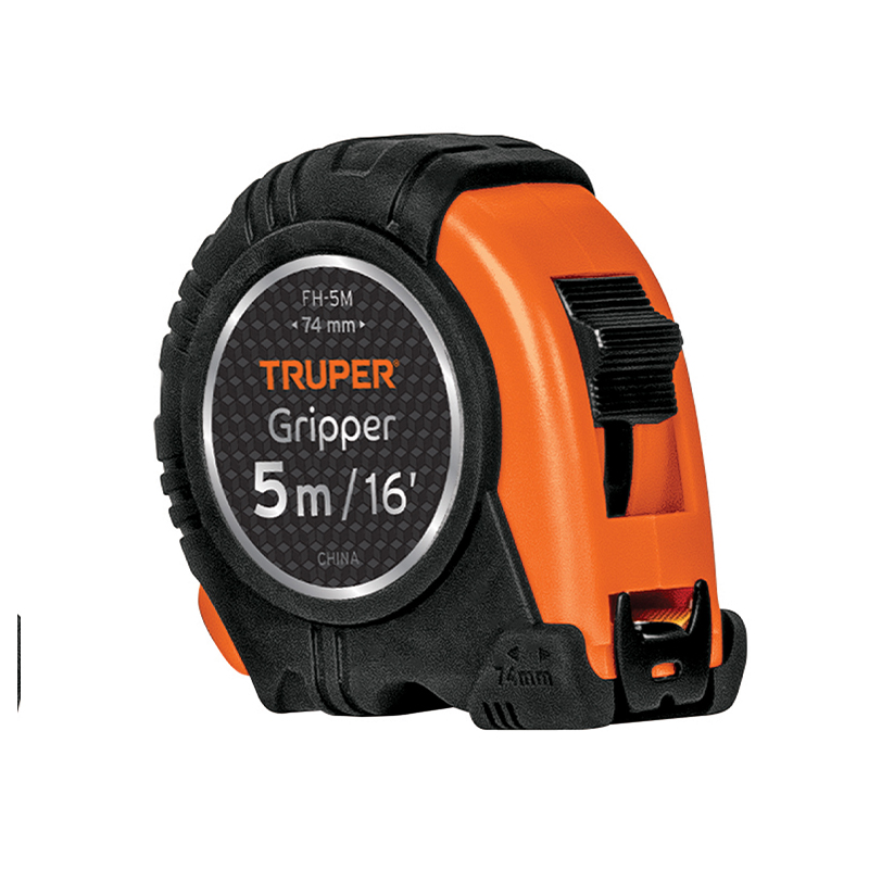 FLEXÓMETRO GRIPPER CONTRA IMPACTOS 5 M CINTA 19 MM, TRUPER