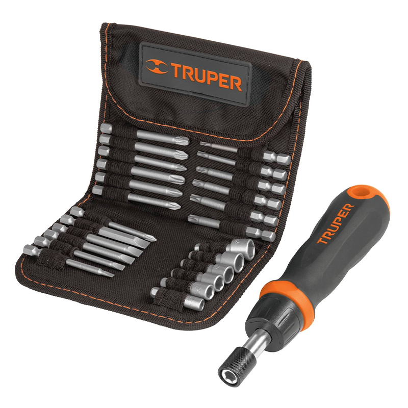 DESARMADOR TIPO MATRACA 26 PZAS TRUPER