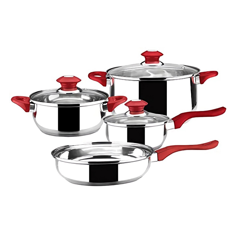 [8429113112752] BATERIA DE COCINA 7 PIEZAS CORAZA ACERO INOX MAGEFESA
