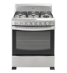 [AF5434D] ESTUFA 30P DE PISO ENC ELECTRONICO 6 QUEMADORES TITANIO ACROS