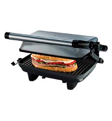 [CKSTPA2880013] PARRILLA ELECTRICA ANTIADHERENTE PANINI ACERO INOXIDABLE PLATA OSTER