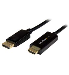 CABLE 3M ADAPTADOR DISPLAYPORT A HDMI 4K NEGRO STARTECH