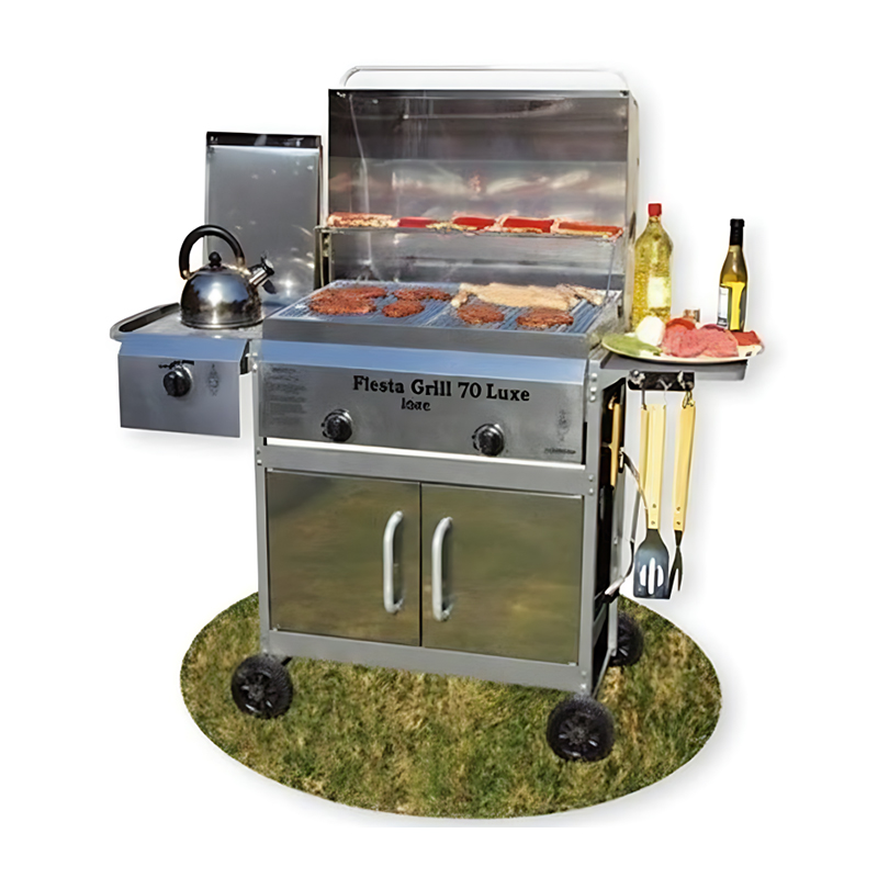 [FG-70-INOX] ASADOR DE GAS FIESTA GRILL 70 ACERO INOXIDABLE ASAIN
