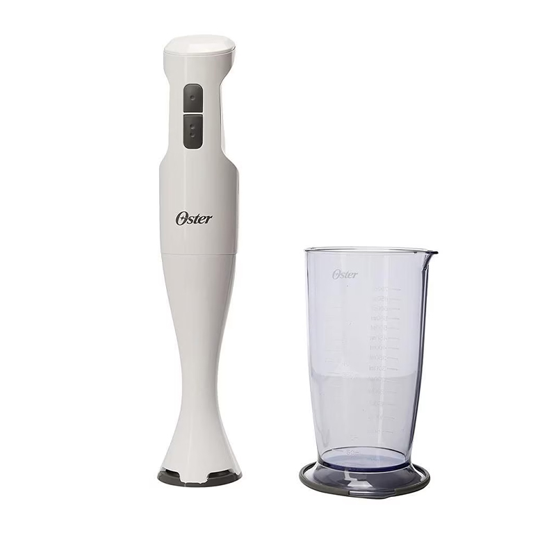BATIDORA INMERSION 2VEL 250W CON VASO BLANCO/ROJO OSTER