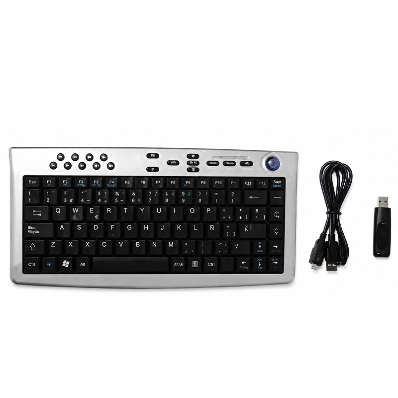 [176460] TECLADO INALAMBRICO USB NEGRO MANHATTAN