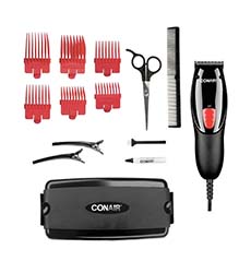 [HC91RES] JUEGO DE PELUQUERIA 18 PIEZAS CUCHILLAS ACERO INOXIDABLE NEGRO CONAIR