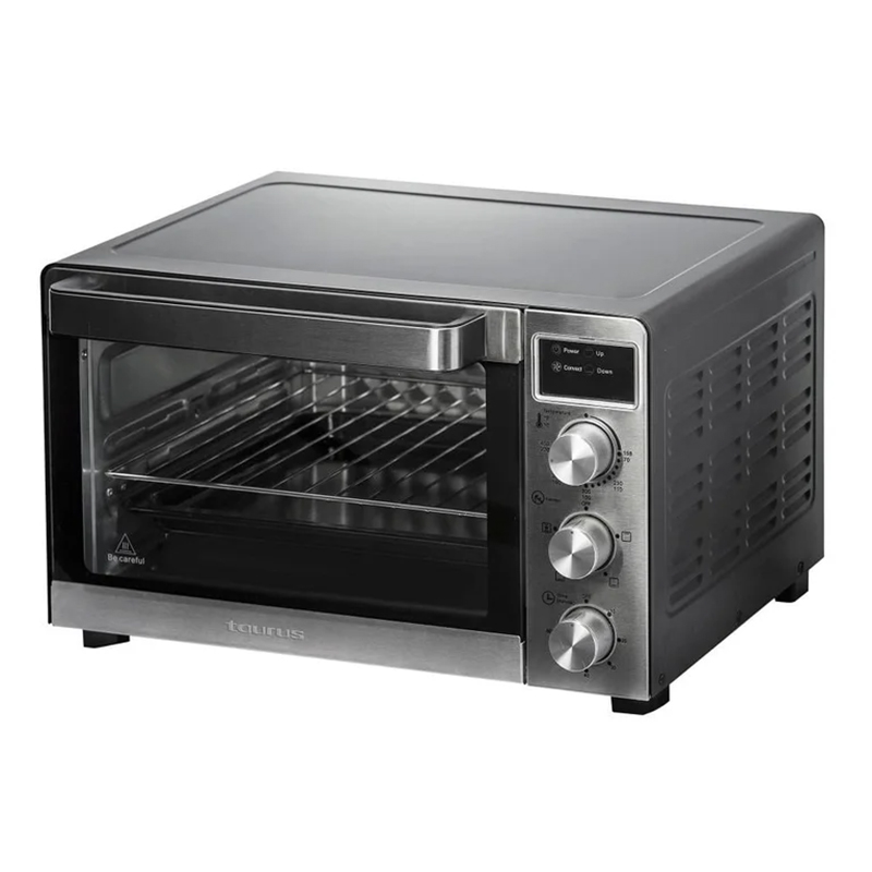 HORNO ELECTRICO 30LT 1500W CONVECCION ACERO INOX TAURUS