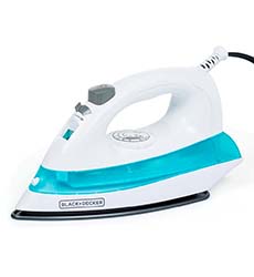PLANCHA DE VAPOR SUELA ANTIADHERENTE BLANCO/AZUL B&D
