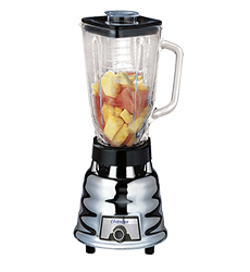 [M450-20] LICUADORA 2VEL 1.25LT VASO VIDRIO CLASICA METAL CROMADO BRILLANTE OSTER