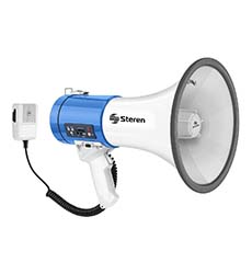 MEGAFONO DE MANO 8W CON MICROFONO STEREN