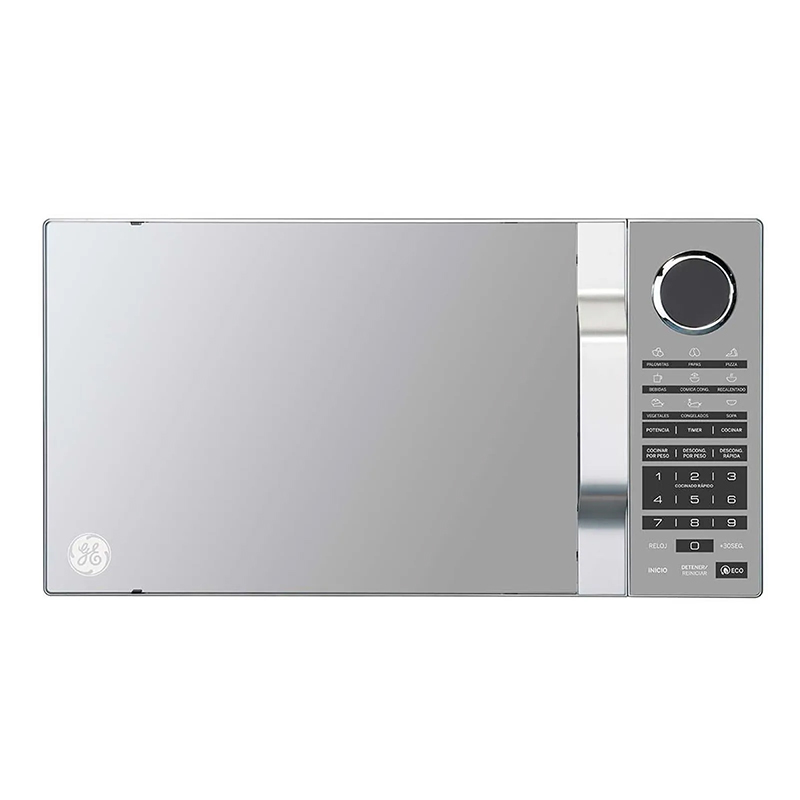 HORNO MICROONDAS 1.4P3 MANIJA ACABADO ESPEJO PLATA GE