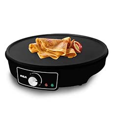 CREPERA PLANCHA ANTIADHERENTE CONTROL DE TEMPERATURA DE 28 CM DE DIAMETRO  RCA