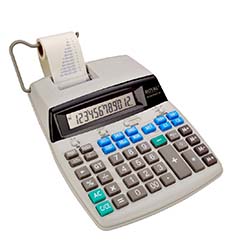 CALCULADORA CON IMPRESION 12 DIGITOS ROYAL