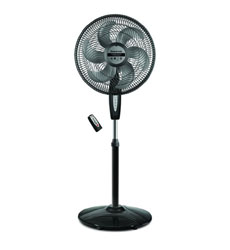 [TURBO CYCLE] VENTILADOR DE PEDESTAL 18P 3VEL C/CONTROL REMOTO NEGRO TAURUS