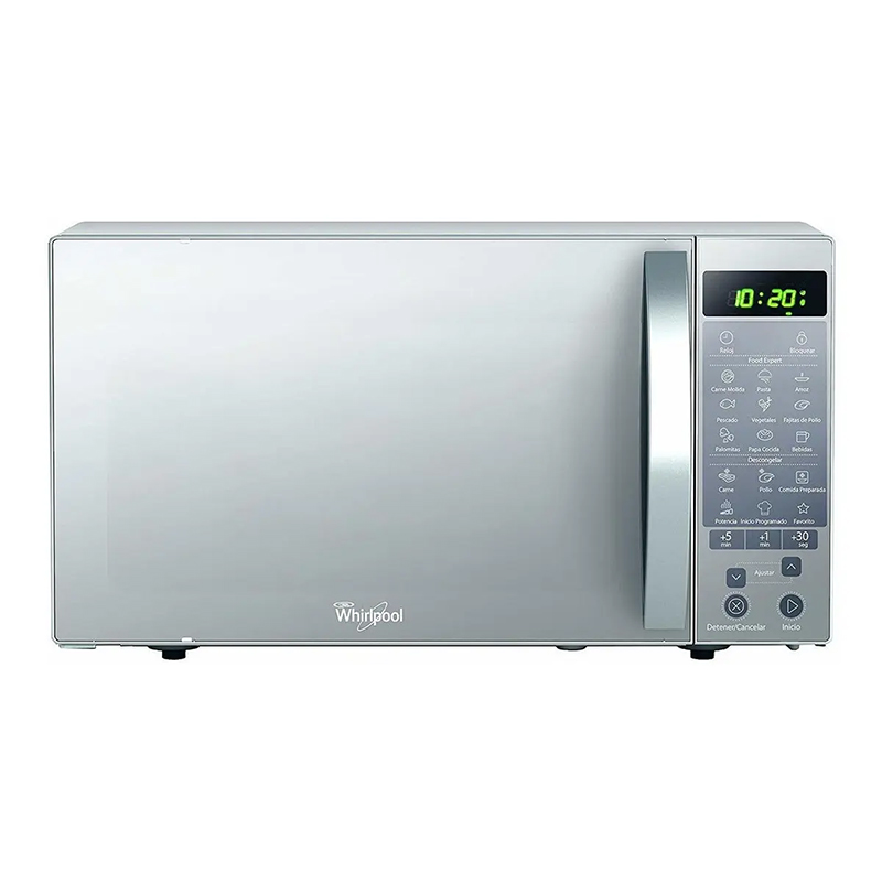 [WM1211D] HORNO MICROONDAS 1.1P3 MANIJA PLATA ACABADO ESPEJO SILVER WHIRLPOOL