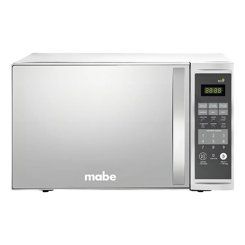 HORNO MICROONDAS 1.4P3 MANIJA ACABADO ESPEJO PLATA WHIRLPOOL