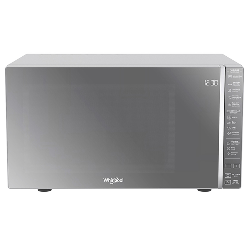 HORNO MICROONDAS 1.1P3 SILVER ACABADO ESPEJO WHIRLPOOL