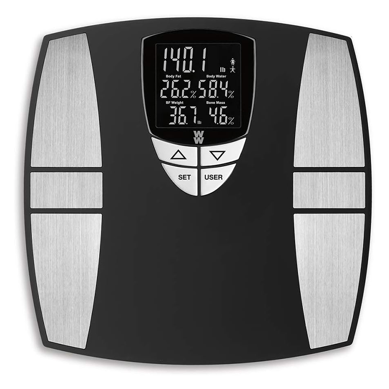 [WW800ES] BASCULA LCD CAPACIDAD 204 KG 8 USUARIOS NEGRO CONAIR