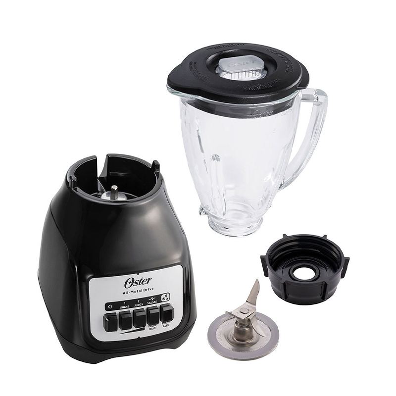 [2110244] LICUADORA 2VEL 1.5LT VASO DE VIDRIO KALIMAN NEGRO OSTER