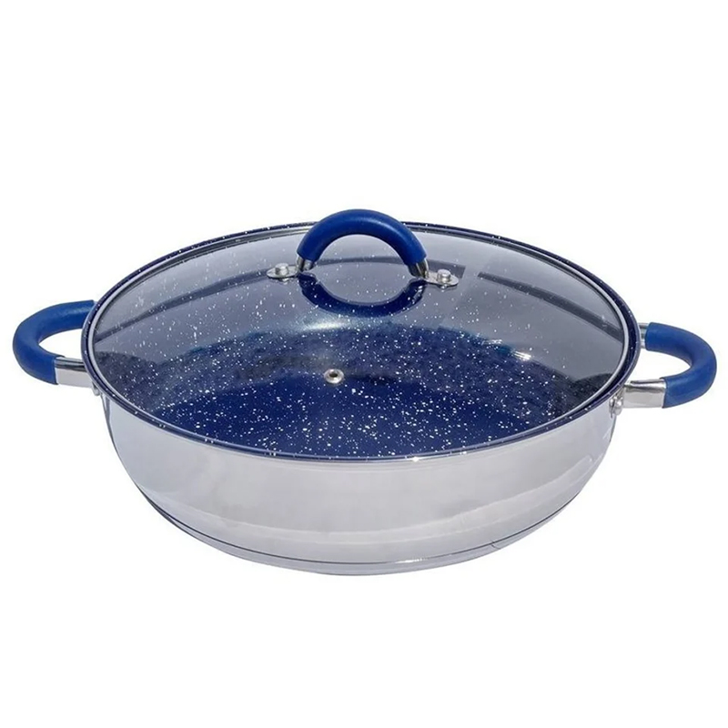 [Y203-MAZ24] ARROCERA DE ACERO INOX CON REC DE MARMOL 24CM YAJAD