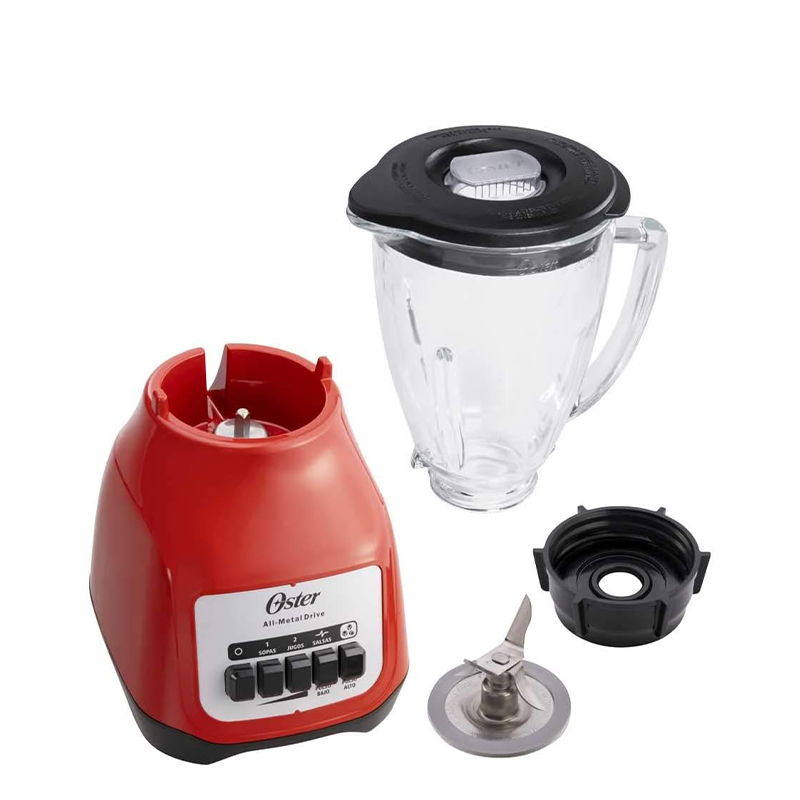 [2110245] LICUADORA 2VEL 1.5LT VASO DE VIDRIO KALIMAN ROJO OSTER