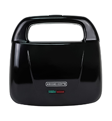 WAFFLERA 2 PLACAS ANTIADHERENTES NEGRO (copia)