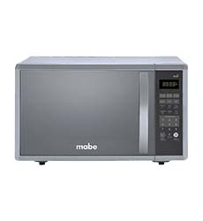 HORNO MICROONDAS 1.1P3 APERTURA DE MANIJA PLATA ACABADO ESPEJO MABE