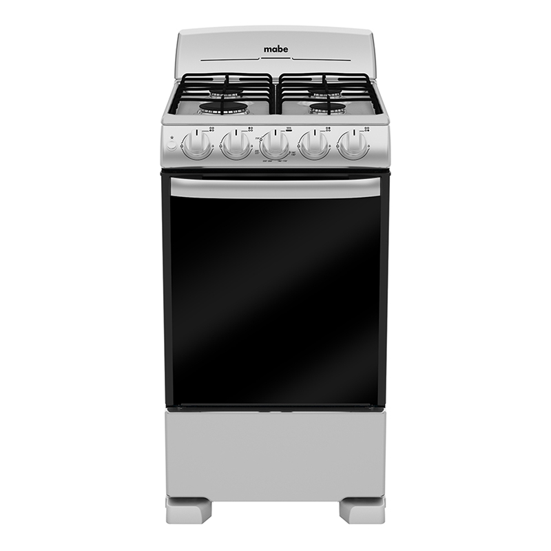 [EM5041BAIS1] ESTUFA 20P DE PISO ENC ELECTRONICO 4 QUEMADORES PLATA MERCURY