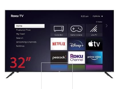 PANTALLA SMART TV JVC LED DE 32 PULGADAS FULL HD SI32R CON ROKU TV
