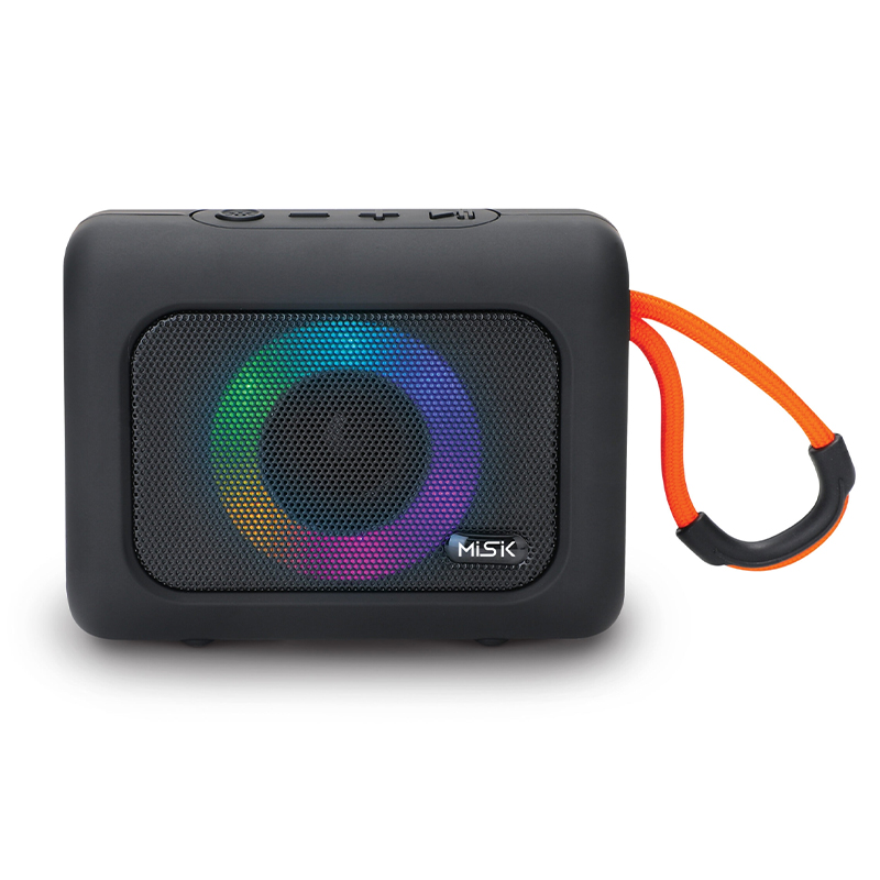 BOCINA BLUETOOTH CON LUZ LED RGB EN LA BOCINA, TWS, MISIK