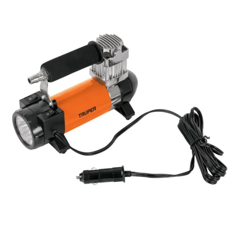 COMPRESOR DE AIRE 12 V PORTÁTIL, PARA AUTO, INCLUYE MALETÍN