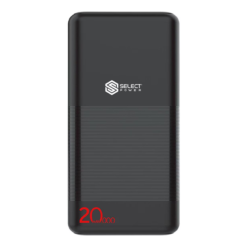 BATERÍA PORTÁTIL POWER BANK 20,000 MAH CARGA RÁPIDA SELECT SOUND