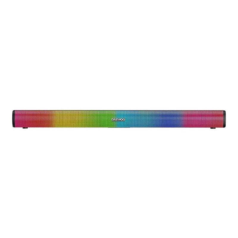 BARRA DE SONIDO 32” CON LUCES LED DAEWOO UNLIMITED 20W RMS NEGRO