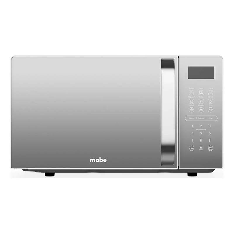 HORNO MICROONDAS 0.7P3 C/BOTON ACABADO ESPEJO SILVER MABE